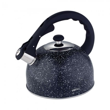 Kinghoff čajnik sa zviždukom crni mermerni 2,6l ( kh1406 )