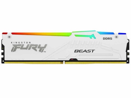 Kingston 16gb/dimm/ddr5/6000mhz/cl40/fury beast white rgb xmp Memorija ( KF560C40BWA-16 )