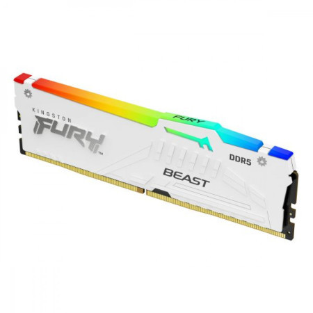 Kingston DDR5 16GB 5200MHz CL36 fury beast white RGB expo memorija ( KF552C36BWEA-16 )