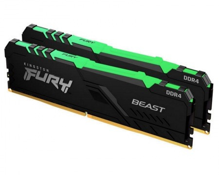 Kingston DIMM DDR4 64GB (2x32GB kit) 3200MHz KF432C16BBAK2/64 Fury Beast RGB
