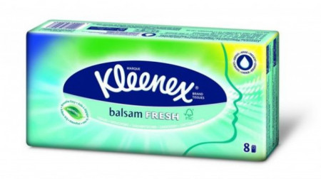 Kleenex Balsam Fresh pakovanje papirnih maramica sa mentolom 8 x 9 komada ( 2080096 ) - Img 1