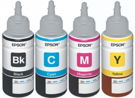 Komplet boja 4x70ml za Epson Ciss štampače ( L100, L200, L110, L130, L210, L220, L300, L310, L355, L365, L386, L455, L550, L565. L655, L1300, L1455 )