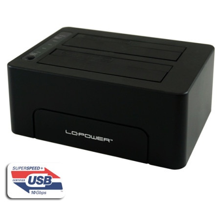 Lc power lc-dock-c usb3.1 gen.2 2.5/3.5" hdd/ssd black hdd docking ( 18397 )