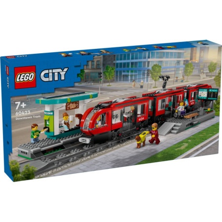 Lego city downtown streetcar and station ( LE60423 )