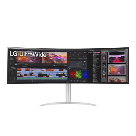 LG 49WQ95C-W 49" UltraWide IPS dual QHD black/silver monitor