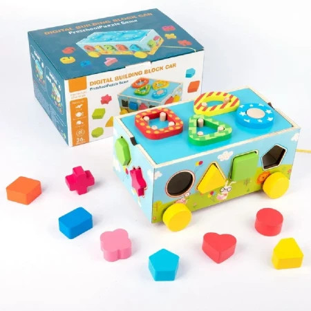 Little world, igračka, drvena edukativna kutija sa oblicima, 365 ( 888039 )