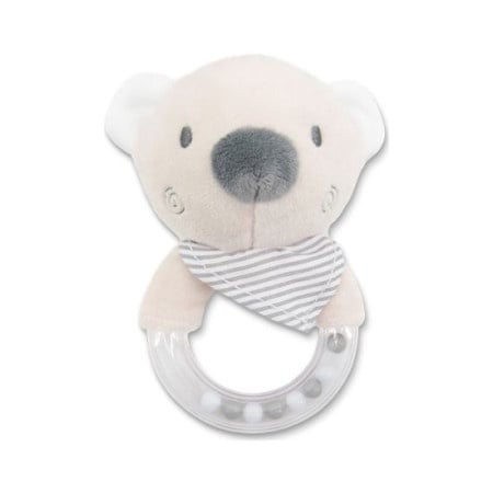 Lorelli plisana zvecka ring - bear beige natural ( 10191360008 )