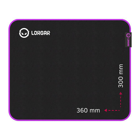 Lorgar main 313, gaming mouse pad, High-speed 360mm x 300mm x 3mm ( LRG-GMP313 )