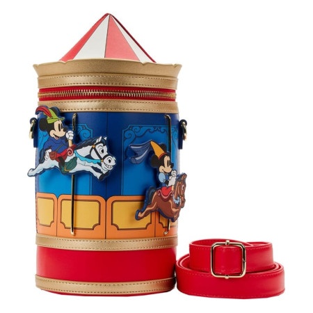 Loungefly Disney Brave Little Tailor Mickey Minnie Carousel Crossbody Bag ( 057392 )