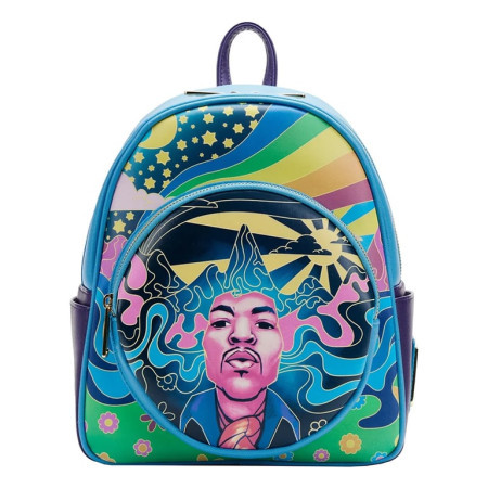 Loungefly Jimi Hendrix Psychodelic Landscape Zip Mini Backpack ( 057409 )
