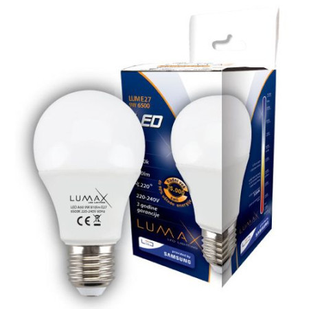 Lumax sijalica LED ECO LUME27-9W 6500K 810 lm 3PAK ( 004555 )