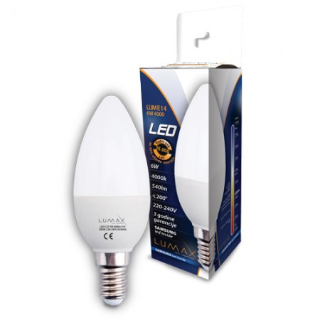 Lumax sijalica LED LUME14-6W 4000K 480 lm ( 004334 ) - Img 1