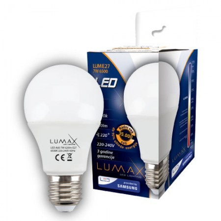 Lumax sijalica LED LUME27-7W 6500K 630 lm ( 003036 ) - Img 1