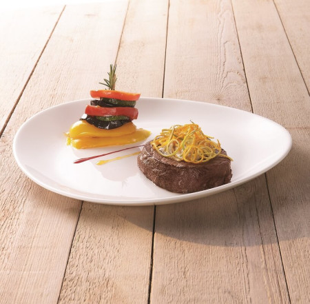 Luminarc Frend’s time steak plitki ovalni tanjir beli 30×26cm ( J4651 )