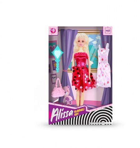 Lutka Alissa - set sa haljinicom i torbicom ( 038936 T ) - Img 1