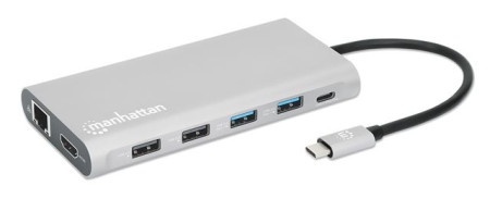 Manhattan USB-C PD 12-in-1 3xHDMI Monitor Docking Station ( 0001381008 )