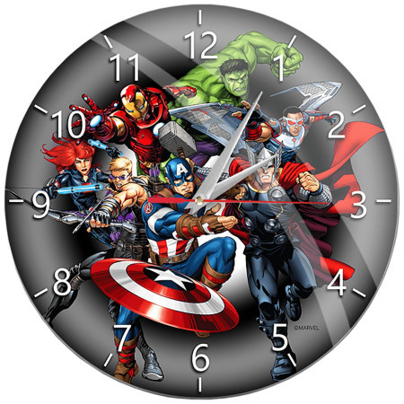 Marvel wall clock glossy Avengers 003