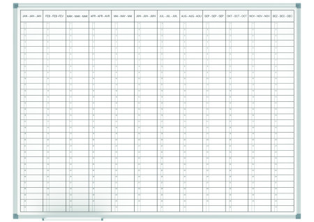 Maul godišnja planer tabla "MAULstandard", 90x120, 12 meseci ( 09WGM65 )