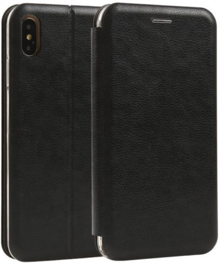 MCLF11-IPHONE XS Max * Futrola Leather FLIP Black (149)