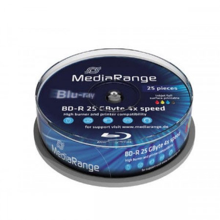 MediaRange 25GB Full Face Print 4X MR504 25kom ( 525MR4P25/Z ) - Img 1