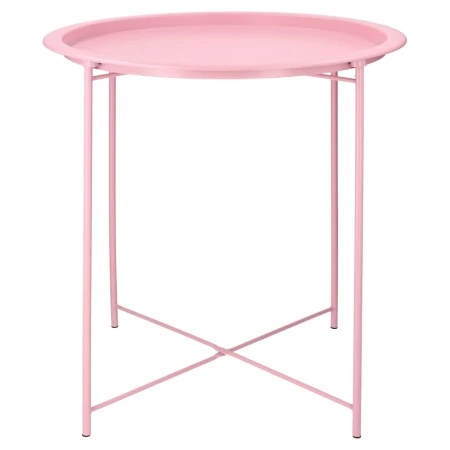 Metablo stočić metalni svetlo roze 47 x 47 x 51cm ( 720006 )