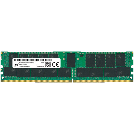Micron DDR4 RDIMM 32GB 2Rx4 3200 CL22 (8Gbit) (Single Pack) memorija ( MTA36ASF4G72PZ-3G2R ) - Img 1