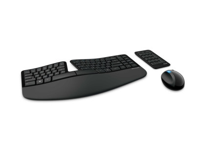 Microsoft miš+tastatura sculpt ergonomic desktop/bezicna/crna ( L5V-00021 ) - Img 1