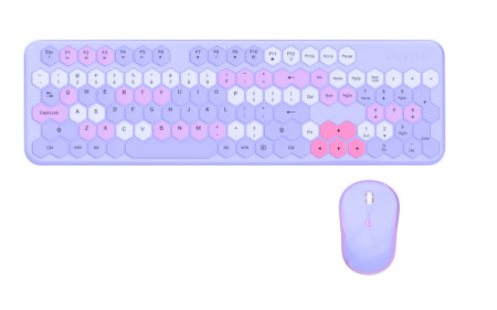 Mofii WL honey comb set tastatura i miš u ljubičastoj boji ( SMK-649M5AGPR )