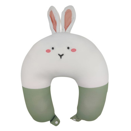 Moye 2 in 1 pillow green rabbit ( 050644 )
