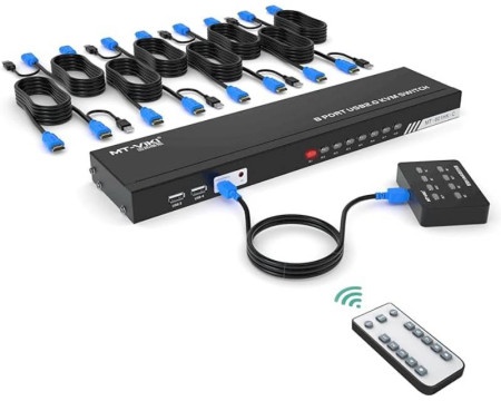 Mt-viki HDMI KVM Switch 8-port