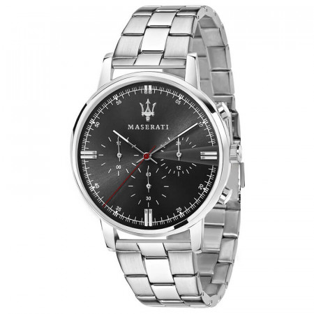 Muški maserati classe datum crni srebrni elegantni ručni sat sa metalnim kaišem ( r8873630001 ) - Img 1