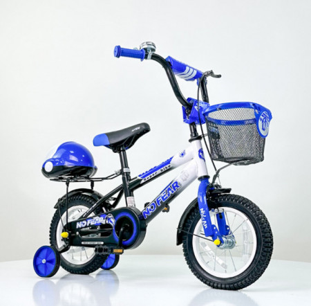 No Fear Bicikl 12" za decu model 721-12 sa pomoćnim točkovima - Plavi
