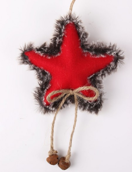 Novogodišnji ukras zvezda platnena 17cm ( 456842 ) - Img 1