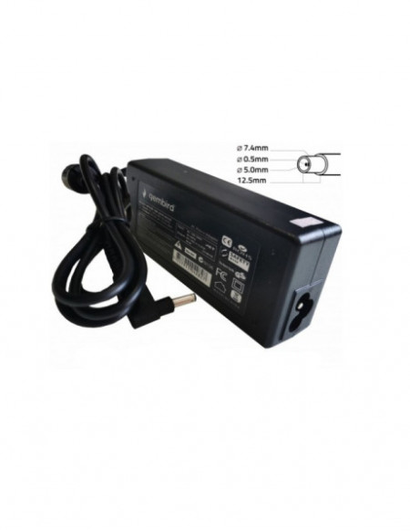 NPA90-195-4620 (DE10) **Gembird punjac za laptop 90W-19.5V-4.62A, 7.4x5.0mm black PIN (1003)