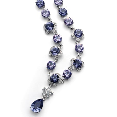 Oliver weber prestige tanzanite ogrlica sa swarovski kristalima Ženska ( 11200 )