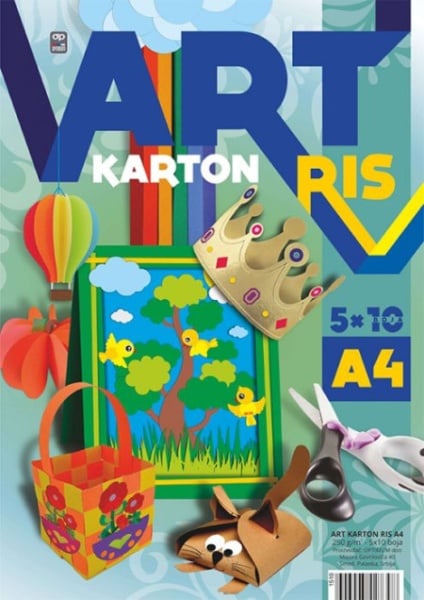 Optimum Art karton ris a4 mix 1/50 250gr ,10boja x5kom 1510 ( 1510 )