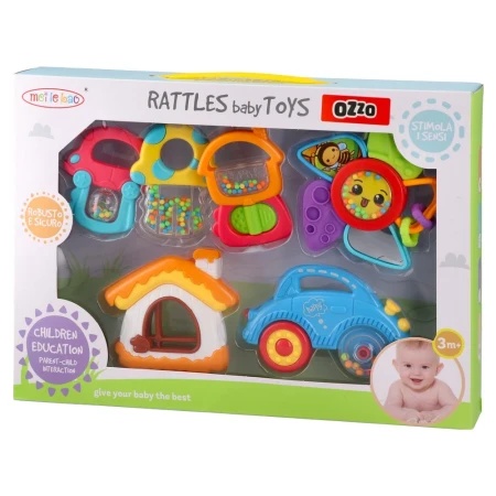 Ozzo meile bao igračka zvečka za bebe miks auto 6k ( 888080 )