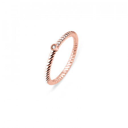 Paul hewitt rope north star roze zlatni prsten od hirurškog Čelika 52 ( ph-fr-stro-r-52 )