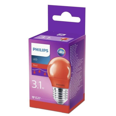Philips LED sijalica 3.1w(25w) p45 e27 crvena 1pf/6, 929001393958 ( 19859 )
