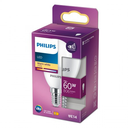Philips LED sijalica 60w p48 e14 ww, 929002978955, ( 17936 )