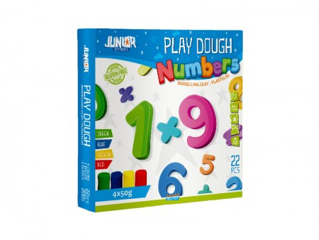 Play dough, masa za oblikovanje sa kalupima, miks, brojevi ( 130775 )