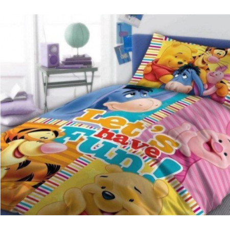 Posteljina za decu Winnie the Pooh- Lets have fun 160x200+70x80 cm ( 9625 )