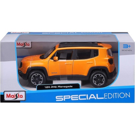 Rappelkist Auto Maisto 1:24 Jeep renegade oranž ( 072201 )