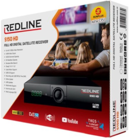 Redline prijemnik satelitski dvb-s2 s-150 hd, full hd, hdmi, usbcart