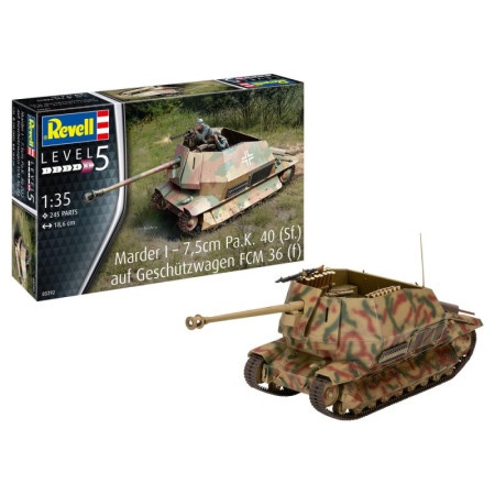 Revell maketa marder i – 7,5cm pa.k. 40 (sf.) auf fcm 36(f) ( RV03292 )