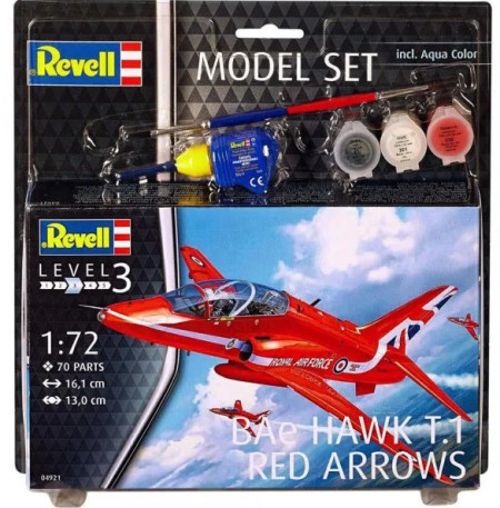 Revell maketa model set bae hawk t.1 red arrow ( RV64921/5654 )