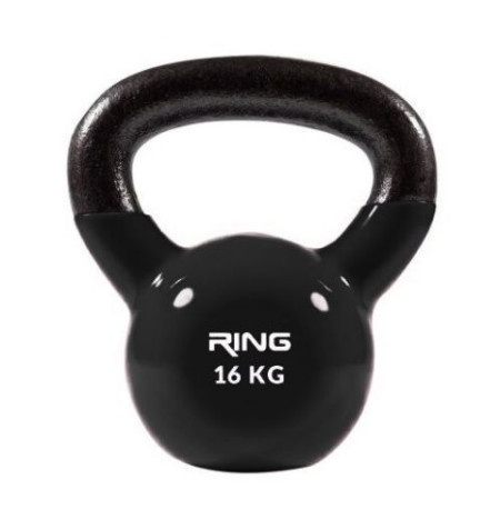 Ring 16kg metal+vinyl RX DB2174-16 black Kettlebell