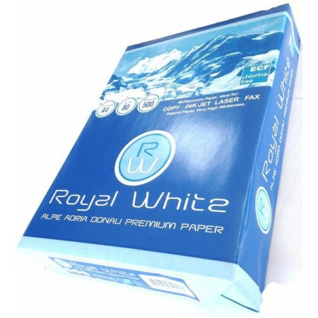 Royal White Papir Fotokopir A4/80g m2/ 500 Lista za laser,inkjet i fotokopir masine Ris papira