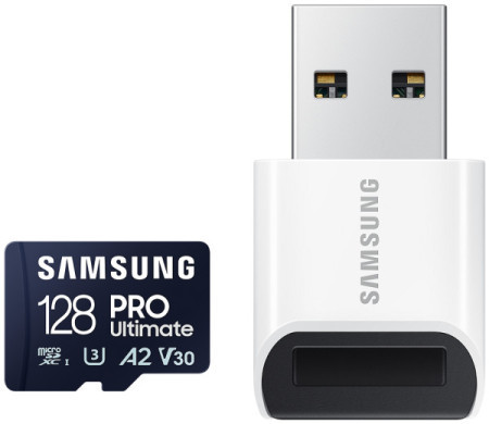 Samsung MicroSD 128GB, pro ultimate, SDXC, UHS-I U3 V30 A2 ( MB-MY128SB/WW ) - Img 1