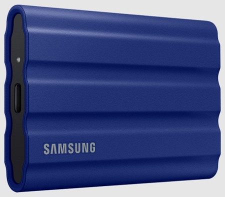 Samsung portable SSD 2TB, T7 SHIELD, USB 3.2 Gen.2, Rugged, Blue ( MU-PE2T0R/EU )